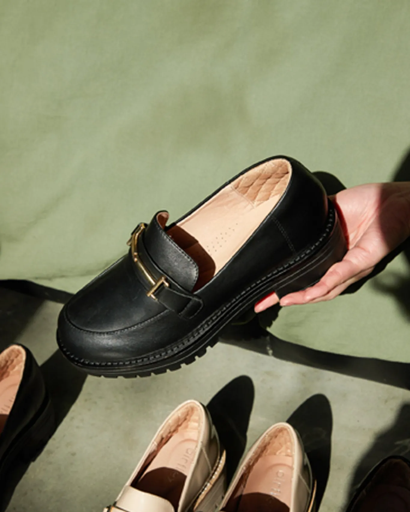 Women Betts Loafers|Leather^AGATHA Leather Heeled Loafers