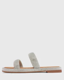 Women Betts Sandals|Flats^AMBER Diamante Embellished Flat Sandals