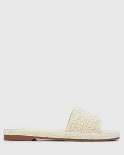Women Betts Sandals|Flats^APOLLO Pearl Embellished Slides