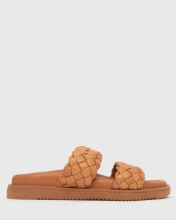Women Betts Sandals|Flats^ATHENA Woven Leather Footbed Slides