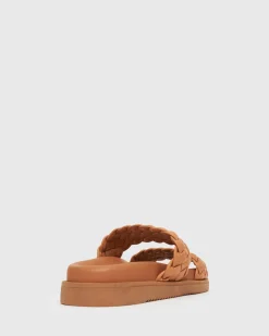 Women Betts Sandals|Flats^ATHENA Woven Leather Footbed Slides