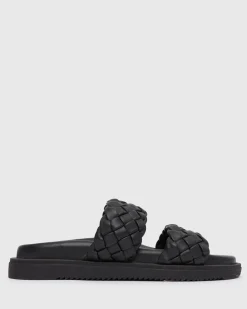 Women Betts Sandals|Flats^ATHENA Woven Leather Footbed Slides