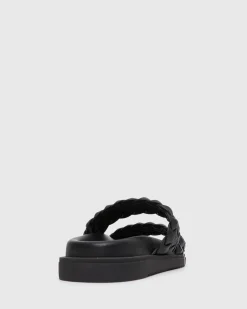 Women Betts Sandals|Flats^ATHENA Woven Leather Footbed Slides