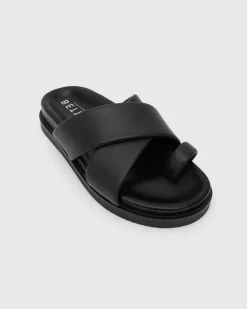 Women Betts Sandals|Flats^BERMUDA Leather Crossover Slide Sandals