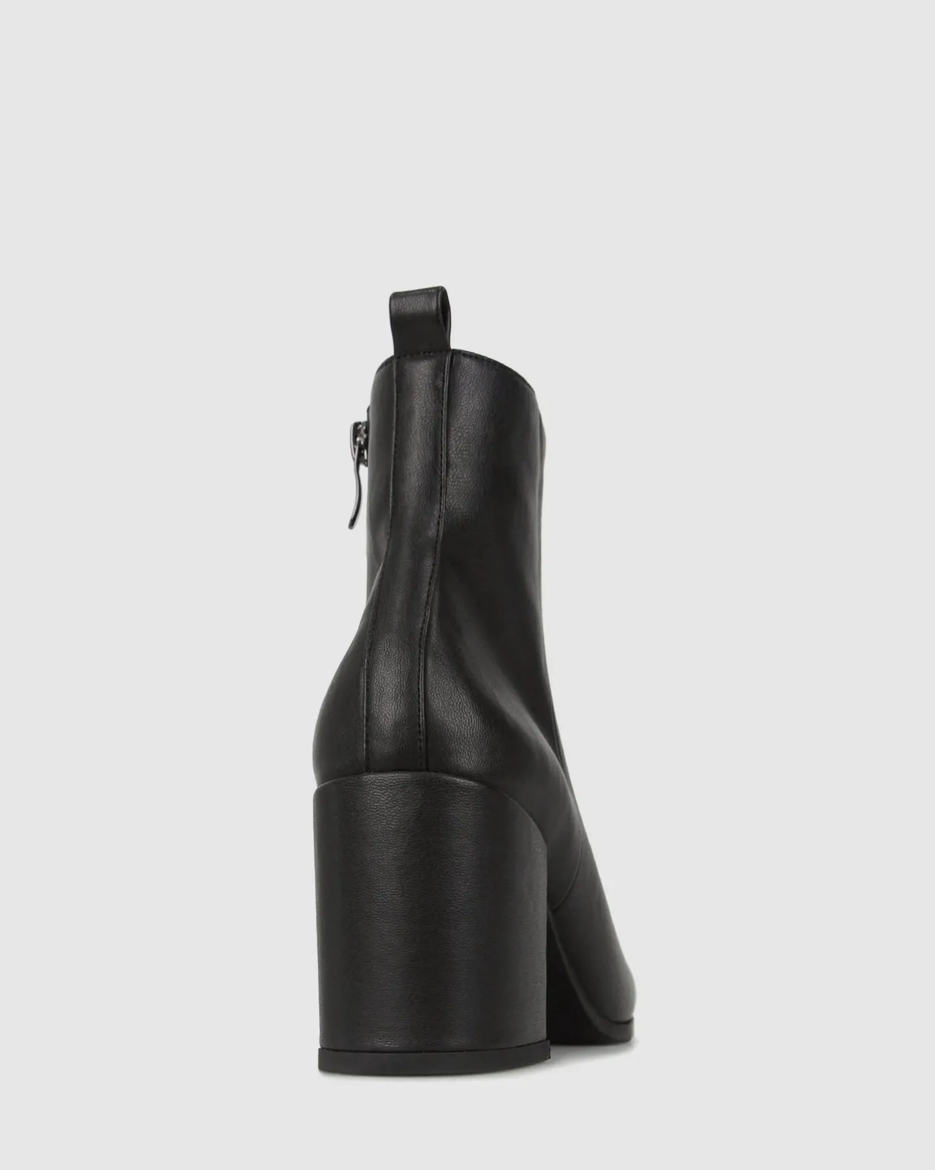Women Betts Ankle Boots^CHIA Vegan Point Toe Block Heel Boots