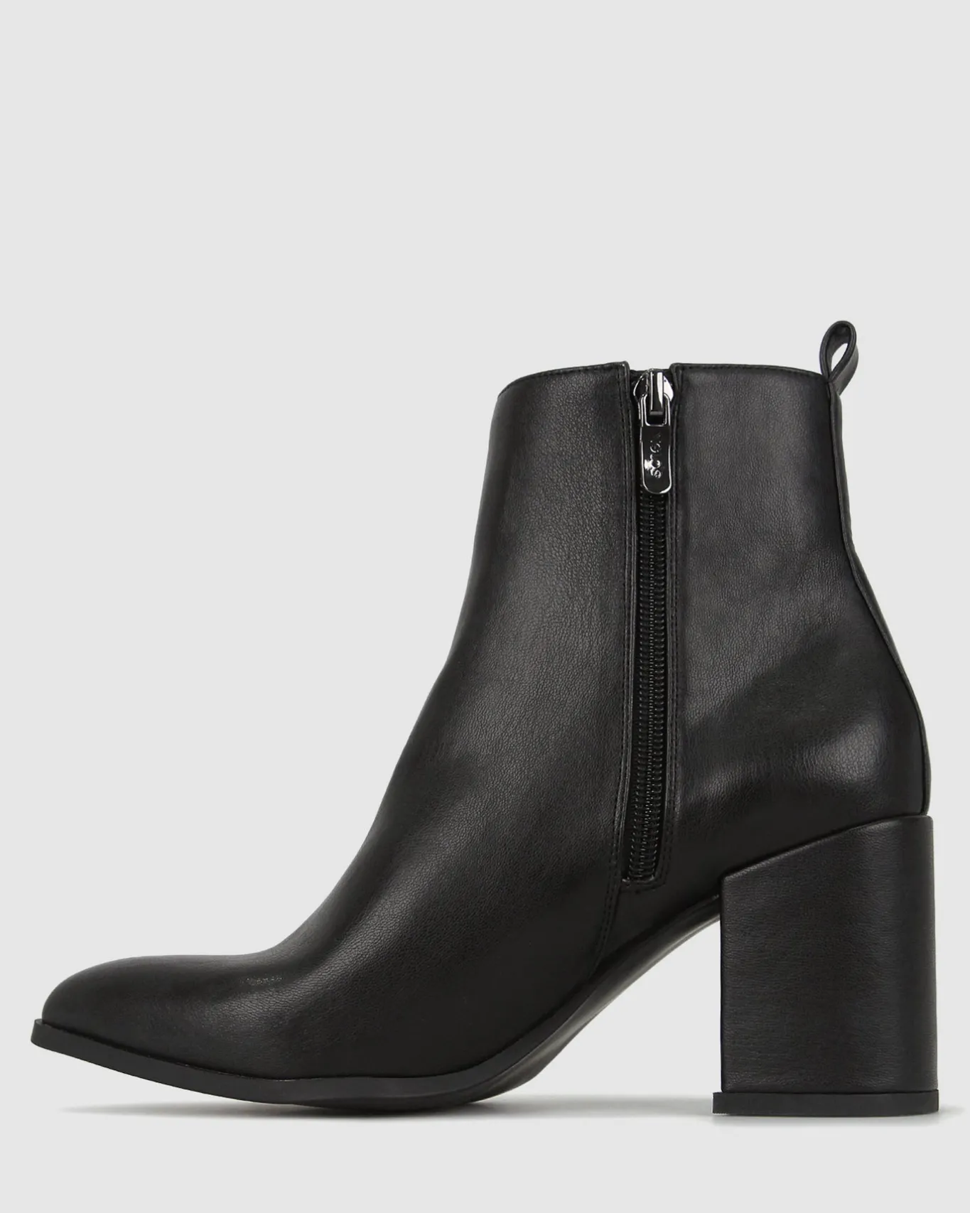 Women Betts Ankle Boots^CHIA Vegan Point Toe Block Heel Boots