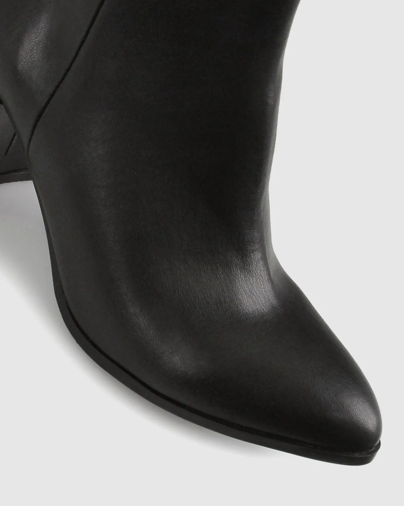 Women Betts Ankle Boots^CHIA Vegan Point Toe Block Heel Boots