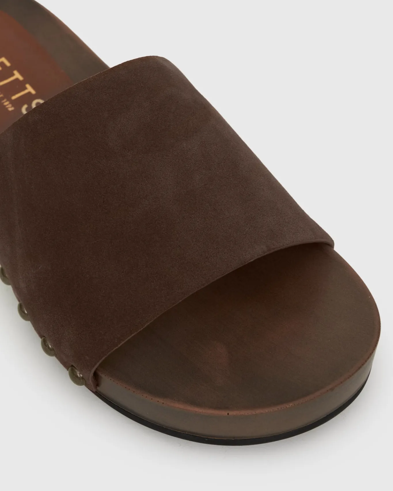 Women Betts Block|Low-Mid^CLARA Suede Leather Clogs