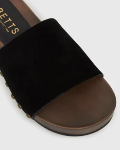 Women Betts Block|Low-Mid^CLARA Suede Leather Clogs