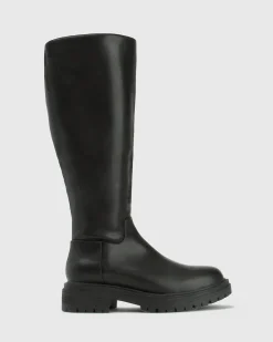 Women Betts Riding|Knee High^DRAGON Round Toe Knee Boots