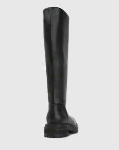 Women Betts Riding|Knee High^DRAGON Round Toe Knee Boots