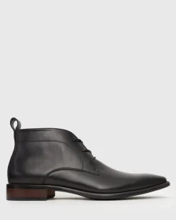 Betts Dress|Leather^EAST Lace-Up Leather Boots
