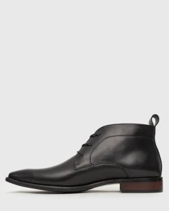 Betts Dress|Leather^EAST Lace-Up Leather Boots