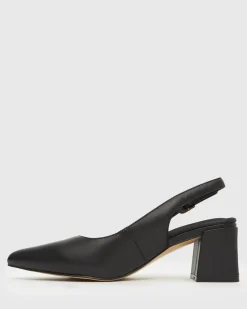 Women Betts Pumps|Block^EMERY Slingback Mid-Block Heeled Pumps