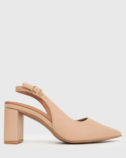 Women Betts Pumps|Block^FLOUNDER Pointy Toe Slingback Pumps