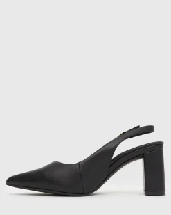 Women Betts Pumps|Block^FLOUNDER Pointy Toe Slingback Pumps