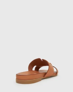 Women Betts Sandals|Flats^FOXY Buckle Leather Slide Sandals