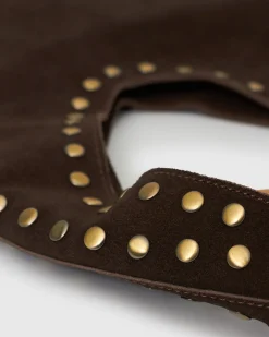 Betts Shoe Matches^FREYA-S Suede Leather Stud Bag