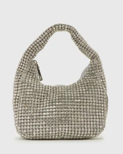 Betts Shoe Matches^GENOA All Over Diamante Detail Bag