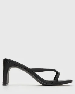 Women Betts Block|Low-Mid^GIGI Square Toe Heeled Mules
