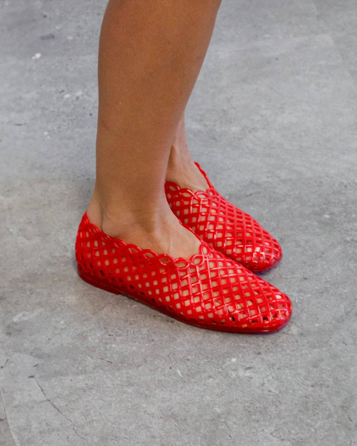 Women Betts Ballets^GREECE Jelly Mesh Ballet Flats