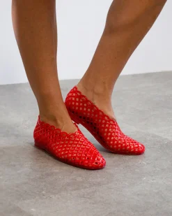 Women Betts Ballets^GREECE Jelly Mesh Ballet Flats