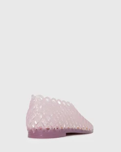 Women Betts Ballets^GREECE Jelly Mesh Ballet Flats