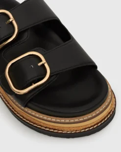 Women Betts Sandals|Flats^HARLAND Leather Flatform Slides