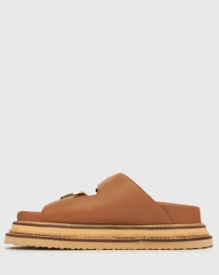 Women Betts Sandals|Flats^HARLAND Leather Flatform Slides