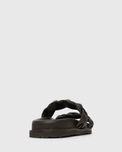 Women Betts Sandals|Flats^HAVANA Leather Braided Slides