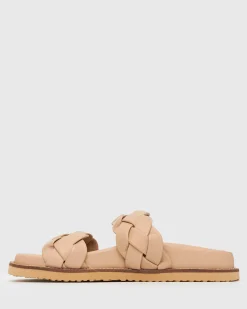 Women Betts Sandals|Flats^HAVANA Leather Braided Slides