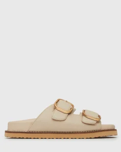 Women Betts Sandals|Flats^HUSH Leather Buckle Slides
