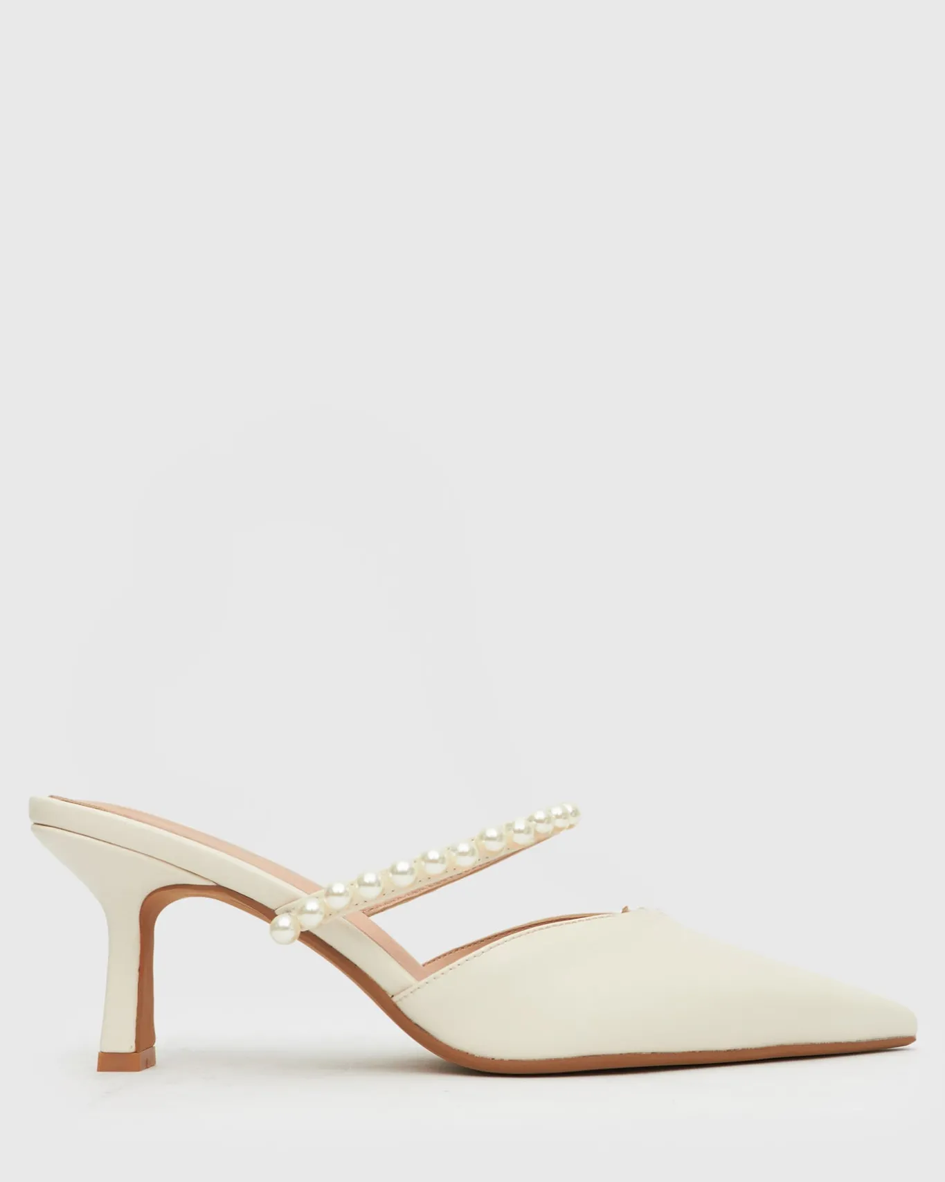 Women Betts Pumps|Bridal^JASMINE Faux Pearl-Embellished Heel Pumps