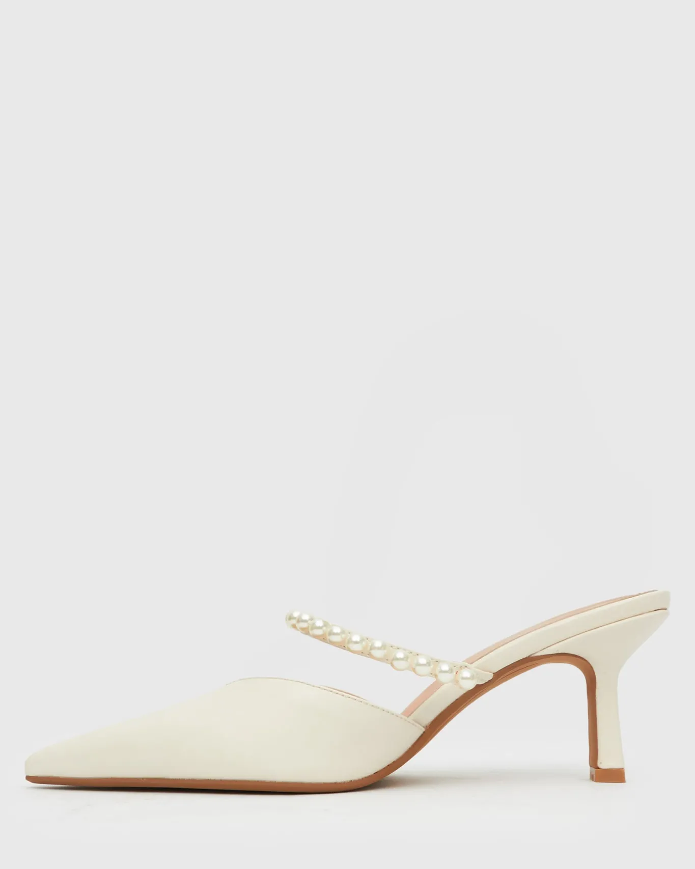 Women Betts Pumps|Bridal^JASMINE Faux Pearl-Embellished Heel Pumps