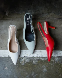 Women Betts Pumps|Bridal^JERRY Slingback Stiletto Heel Pumps