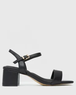 Women Betts Block|Low-Mid^LIV Block Heel Leather Sandals