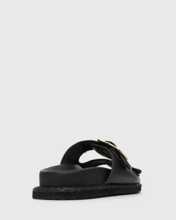 Women Betts Sandals|Flats^MADDIE Feature Buckle Footbed Slides