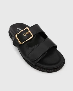 Women Betts Sandals|Flats^MADDIE Feature Buckle Footbed Slides