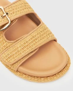 Women Betts Sandals|Flats^MADDIE Feature Buckle Footbed Slides