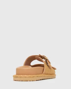 Women Betts Sandals|Flats^MADDIE Feature Buckle Footbed Slides