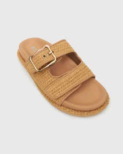 Women Betts Sandals|Flats^MADDIE Feature Buckle Footbed Slides