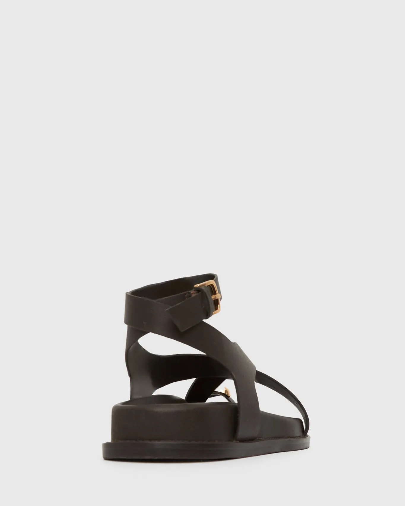 Women Betts Sandals|Flats^MALIBU Leather Crossover Ankle-Strap Sandals