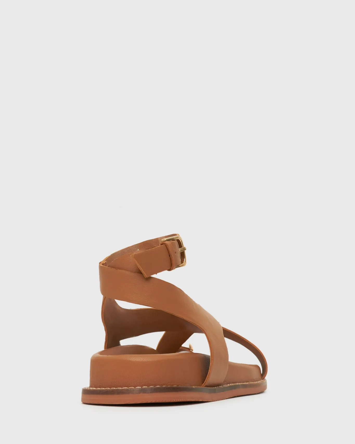 Women Betts Footbeds|Leather^MALIBU Leather Crossover Ankle-Strap Sandals