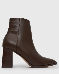 Women Betts Chocolate|Ankle Boots^MAX Pointed Toe Ankle Boots