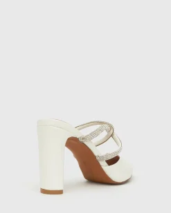 Women Betts Pumps|Bridal^MINDY Diamante Pointed Toe Mules