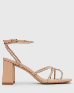 Women Betts Bridal|Block^NADINE 2 Block Heel Strappy Sandals