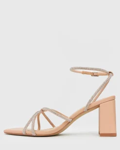 Women Betts Bridal|Block^NADINE 2 Block Heel Strappy Sandals