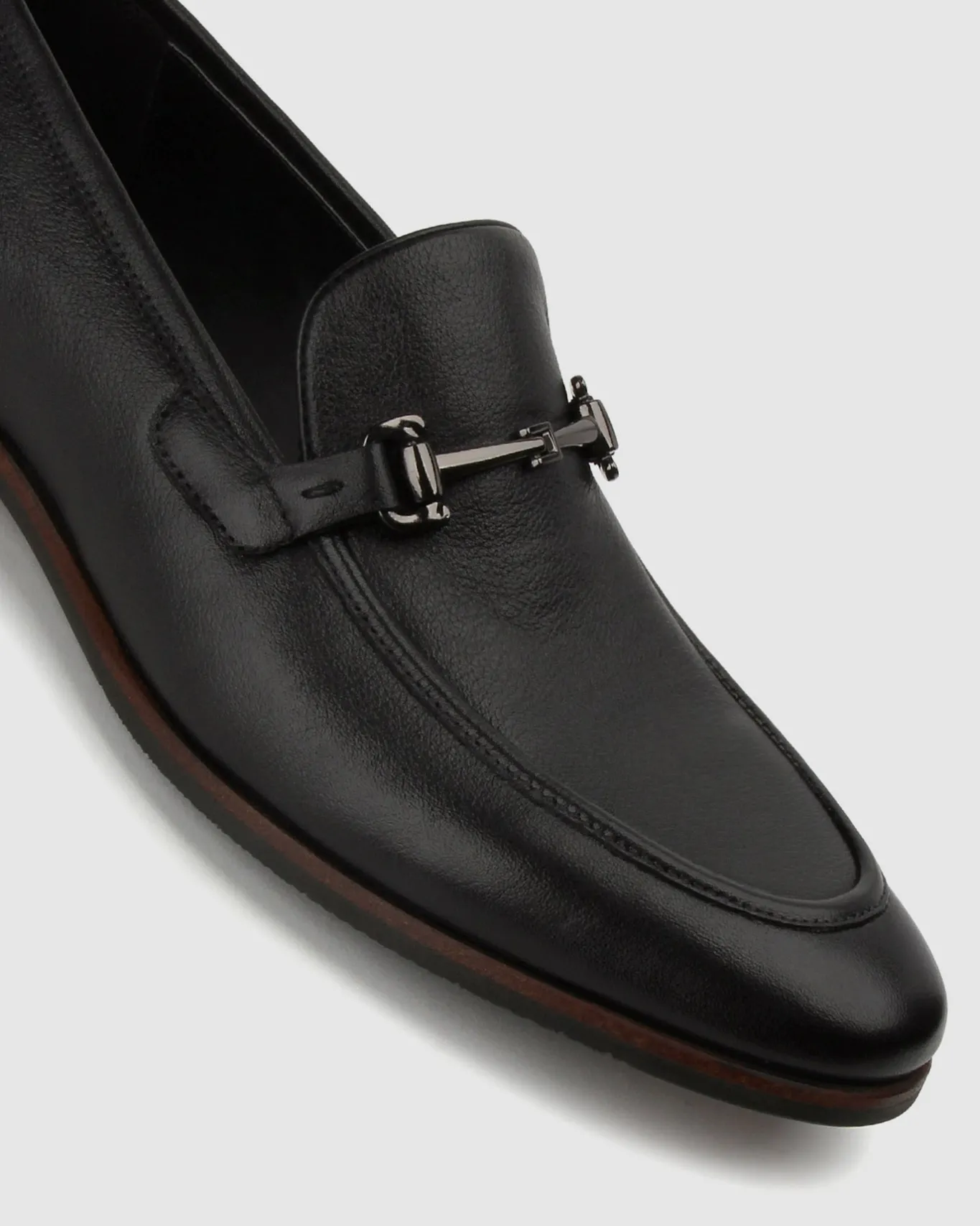 Betts Loafers|Dress^NATE Leather Buckle Trim Loafers