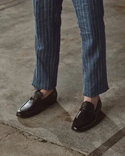 Betts Loafers|Dress^NATE Leather Buckle Trim Loafers