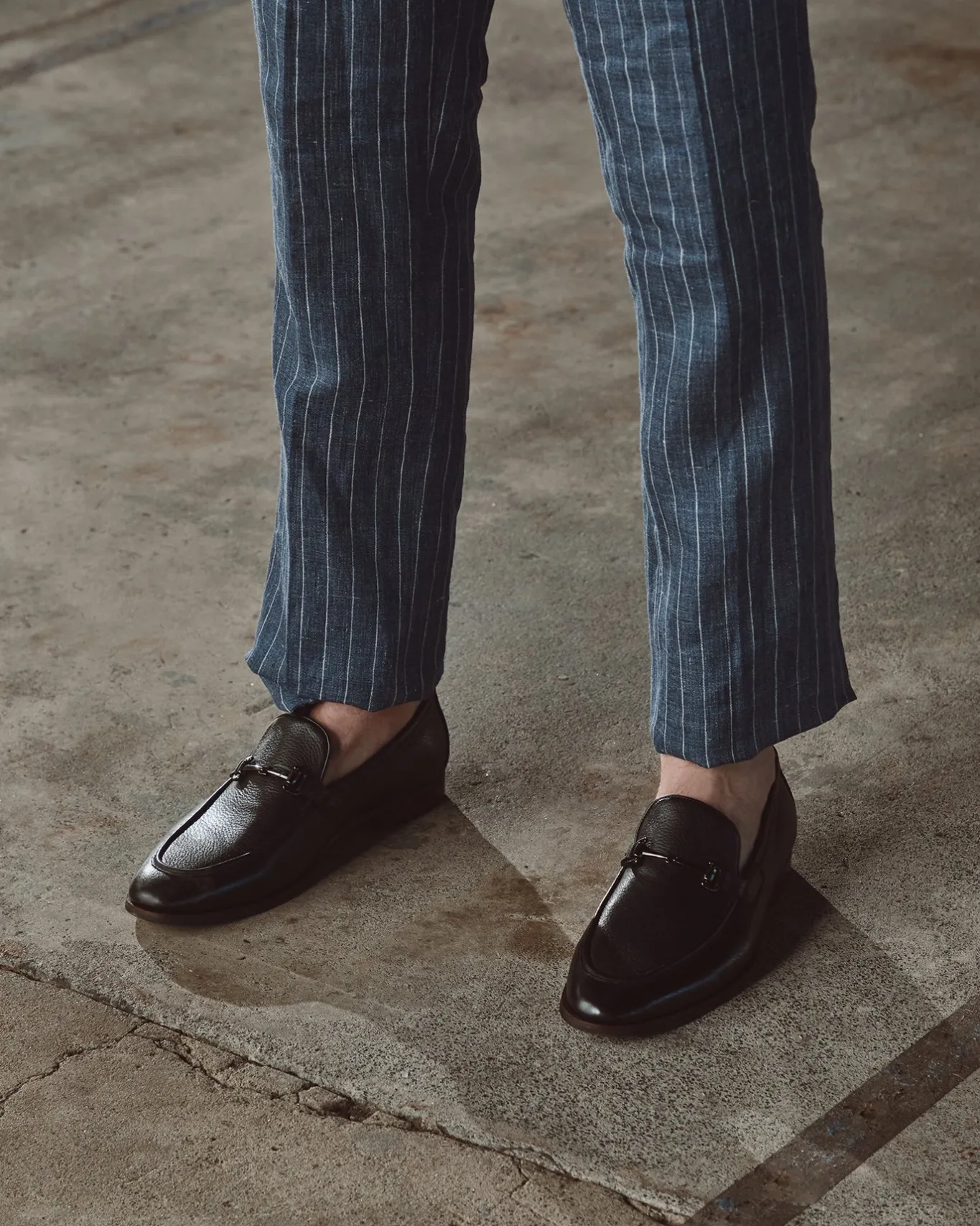 Betts Loafers|Dress^NATE Leather Buckle Trim Loafers